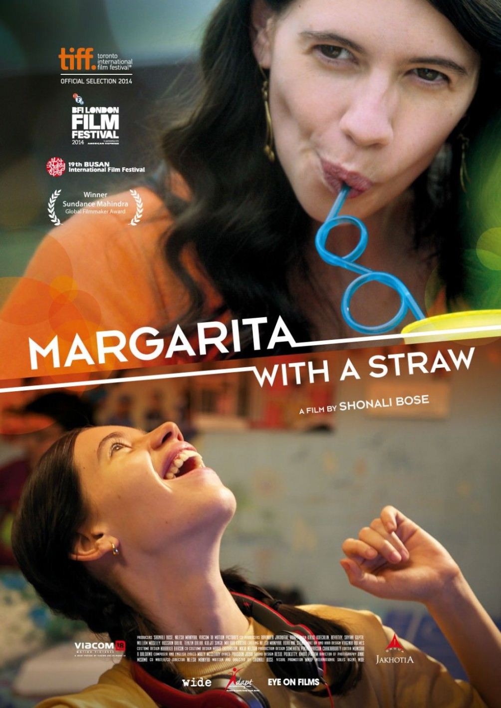 margarita with a straw